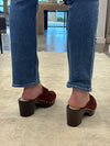 Yorsi Velvet Leather Clog