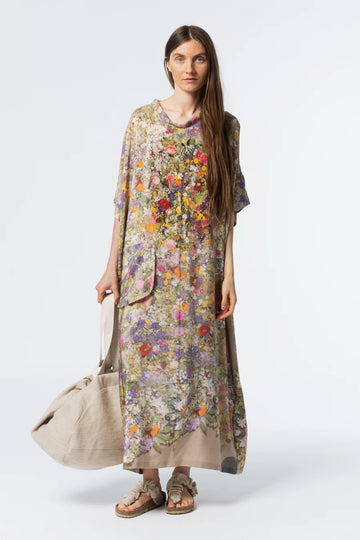 Floral Silk Dress