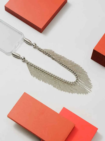 OSSA NEW YORK Fringe Chain Wristlet