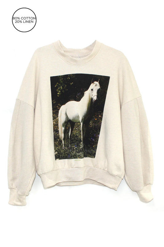 Horse Printed Sweatshirt