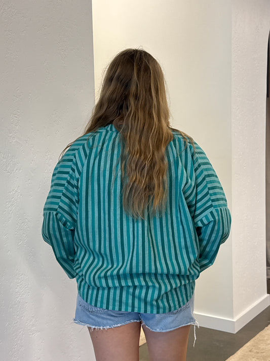 Rouch Neck Top