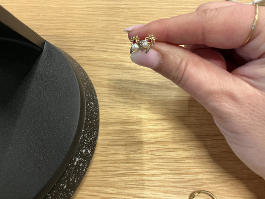 Bye Bee Ruby Earrings