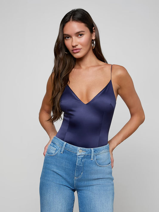 Dara Plunge Neck Bodysuit