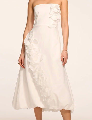 Zaria Embellished Strapless Midi Dress