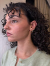 Black Diamond Slice Earrings