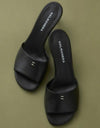 Silver Accent Leather Sandals
