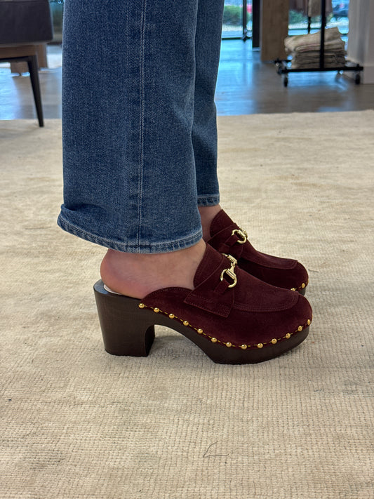 Yorsi Velvet Leather Clog