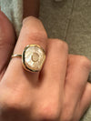 14K Oasis Ring White Pearl