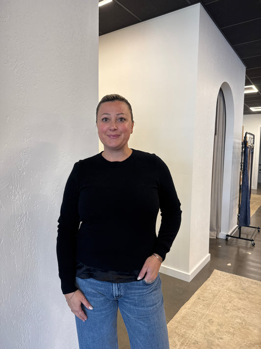 Tori Cashmere Crewneck Sweater