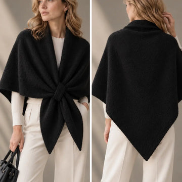 LINETA Triangle Poncho Scarf