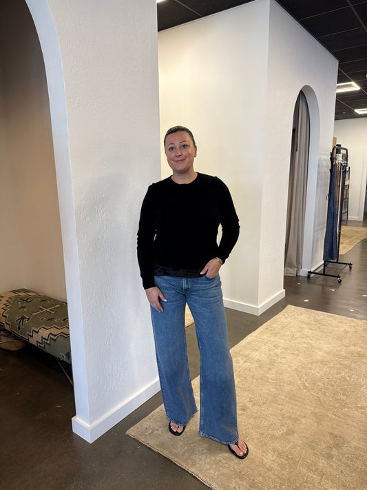 Tori Cashmere Crewneck Sweater