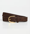 Narrow Nubuck Semi-Formal Belt