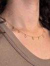 Gold Diamond Slice Necklace