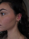 Silver Fringe Ear Cuff