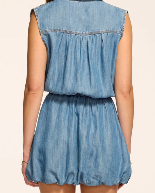 Mireya Chambray Mini Dress