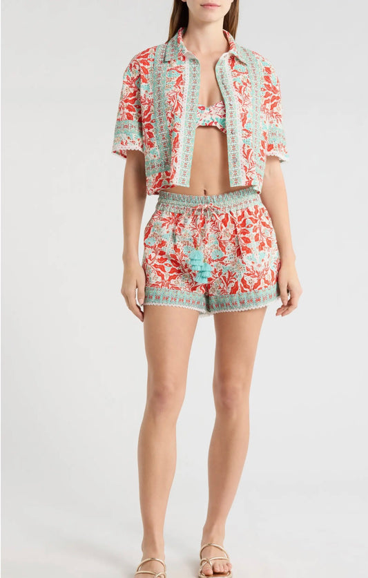Lorna Crop Cover-Up Shirt