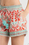 Marsha Print Cover-Up Shorts