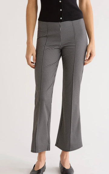 Auray Pleat Front Gingham Pants