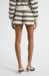 Olympia Striped Knit Mini Short