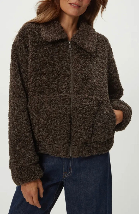 Ziggy Shaggy Faux Shearling Jacket