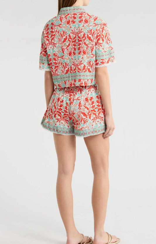 Lorna Crop Cover-Up Shirt