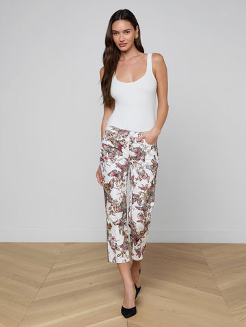 Blaine Cropped Stovepipe Pant
