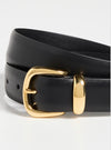Narrow Semi Formal Calf Leather Belt