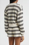 Romy Striped Knit Cropped Cardigan