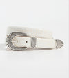 Narrow Western Mock Croc Belt