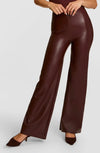Faux Leather Wide Leg Pant