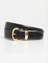 Narrow Semi Formal Calf Leather Belt