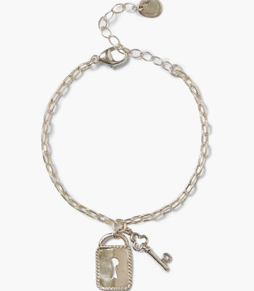Lock & Key Charm Bracelet