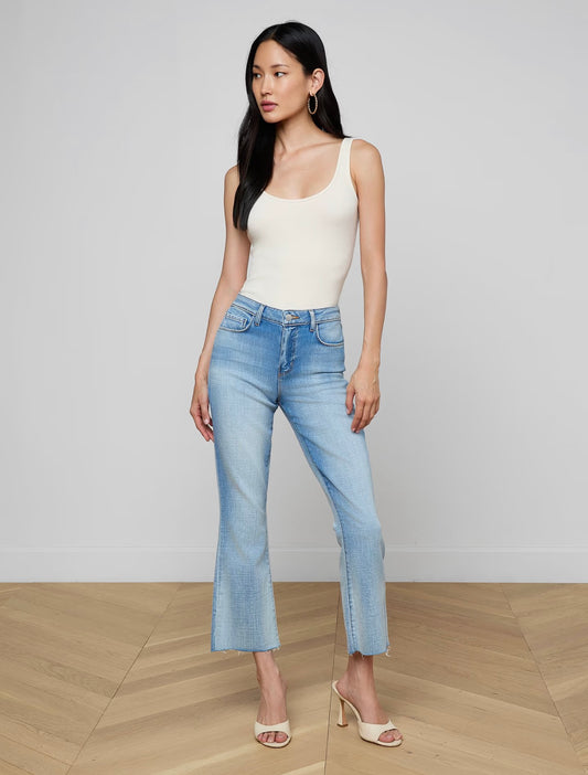 Kendra Cropped Flare Jean