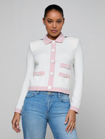 Nomi Satin Back Cardigan