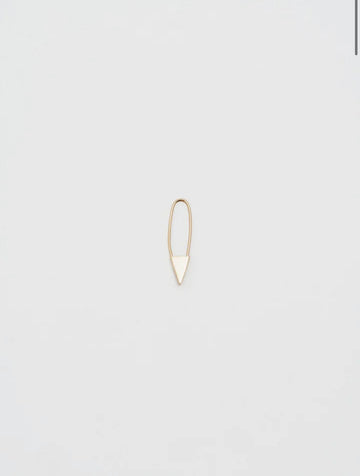 Mini Triangle Safety Pin Single Earring