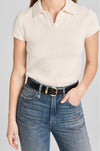 Narrow Semi Formal Calf Leather Belt