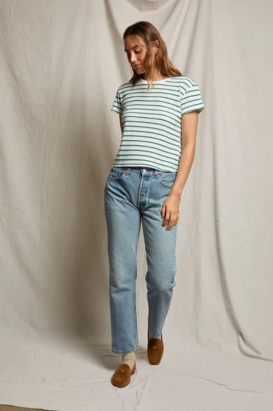 Jersey Short Sleeve Stripe Tee