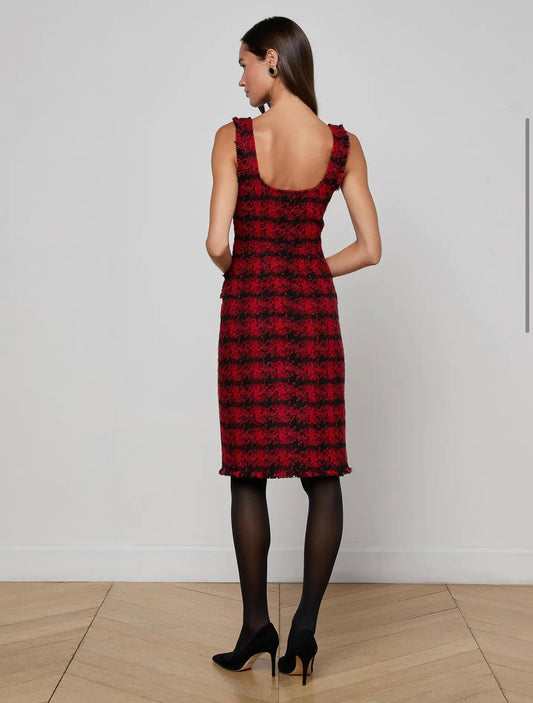 Aya Tweed Midi Dress