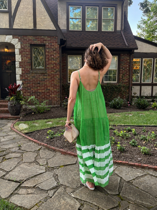 Sheer Stripe Dress