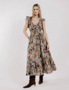 Lindsey Print Ruffle Maxi