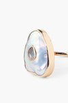 14K Oasis Ring White Pearl