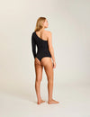 Prima Ballet One Shoulder Bodysuit With Thumbholes