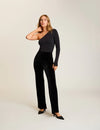 Prima Ballet One Shoulder Bodysuit With Thumbholes