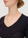 Barbara V-Neck Short Sleeve Top