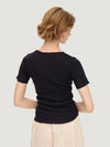 Barbara V-Neck Short Sleeve Top