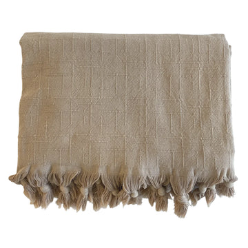 Kimi Stonewashed Turkish Cotton Throw-Blanket