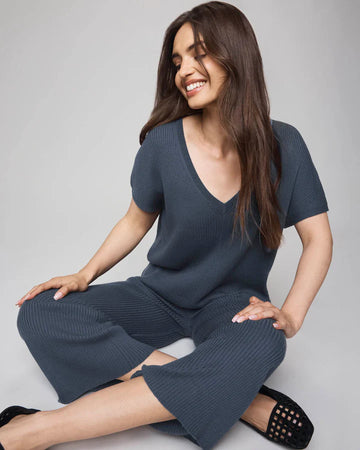 Georgie Cashblend Short Sleeve Sweater