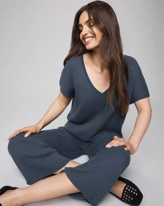 Georgie Cashblend Short Sleeve Sweater