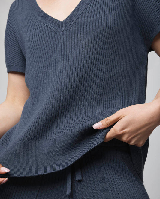 Georgie Cashblend Short Sleeve Sweater