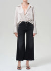 Lyra Wide Leg Crop Raw Hem